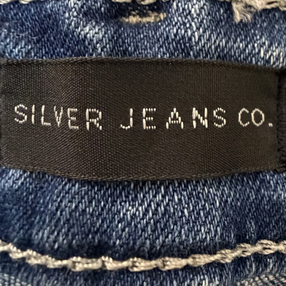 Silver Suki Skinny Jeans Womens 33 Mid Rise Denim Med Wash Stretch Blue - Picture 4 of 7
